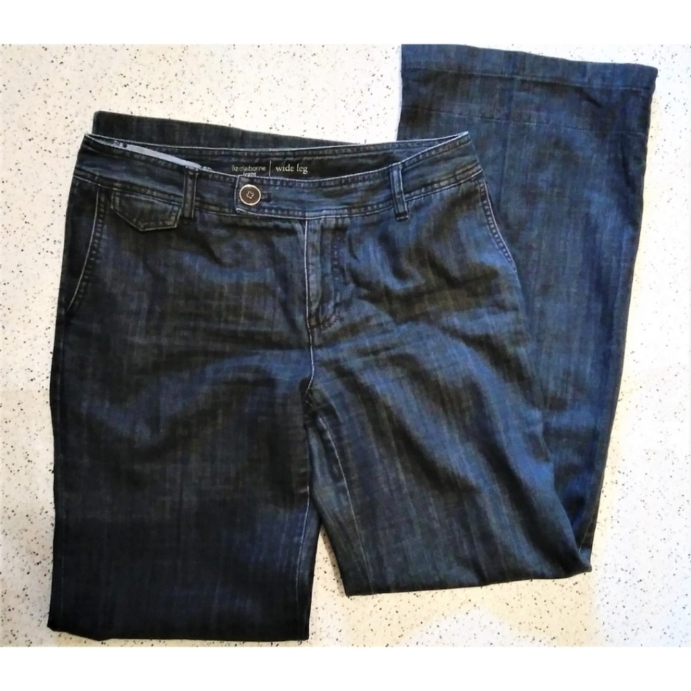 Liz Claiborne Wide Leg Jeans sz 10